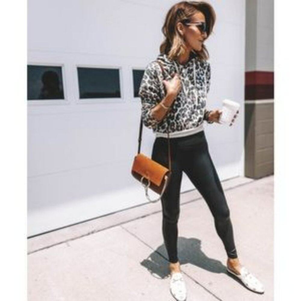 Spanx Faux Leather Black Leggings Size‎ Small - Picture 11 of 12